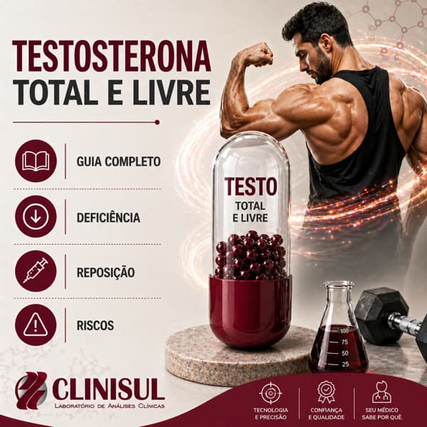 Testosterona Total e Livre: por que dosar, como interpretar e quando tratar