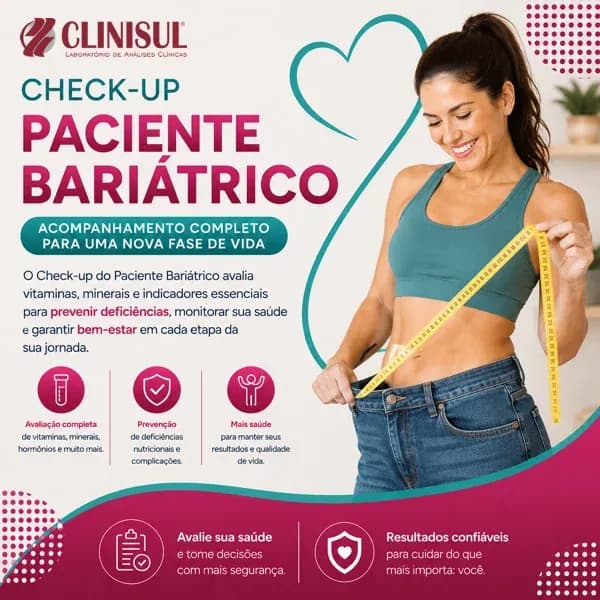 Imagem Check-up Paciente Bariátrico | Clinisul