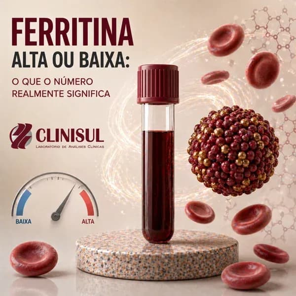 Ferritina alta ou baixa: o que o número realmente significa