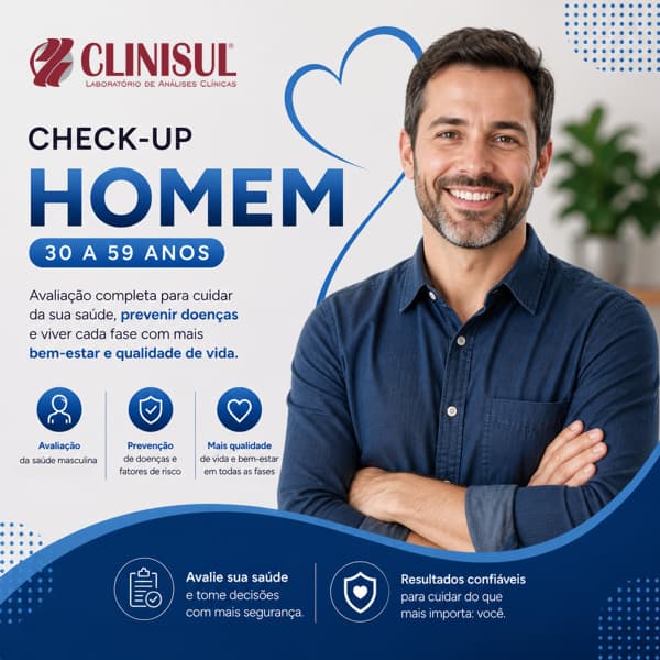 Ilustração Check-up Homem