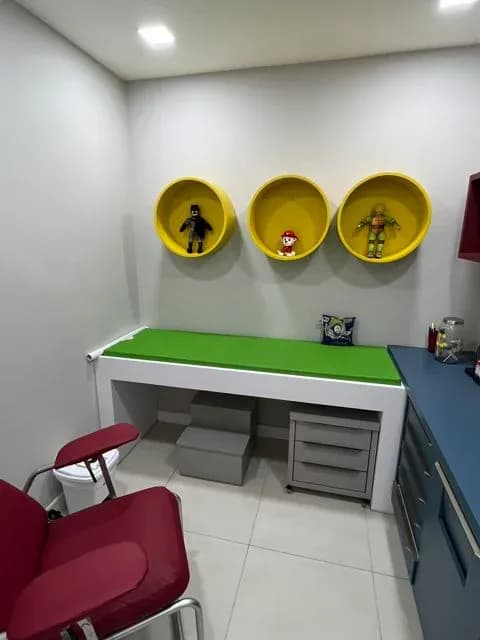Sala de coleta infantil da unidade Clinisul Laguna