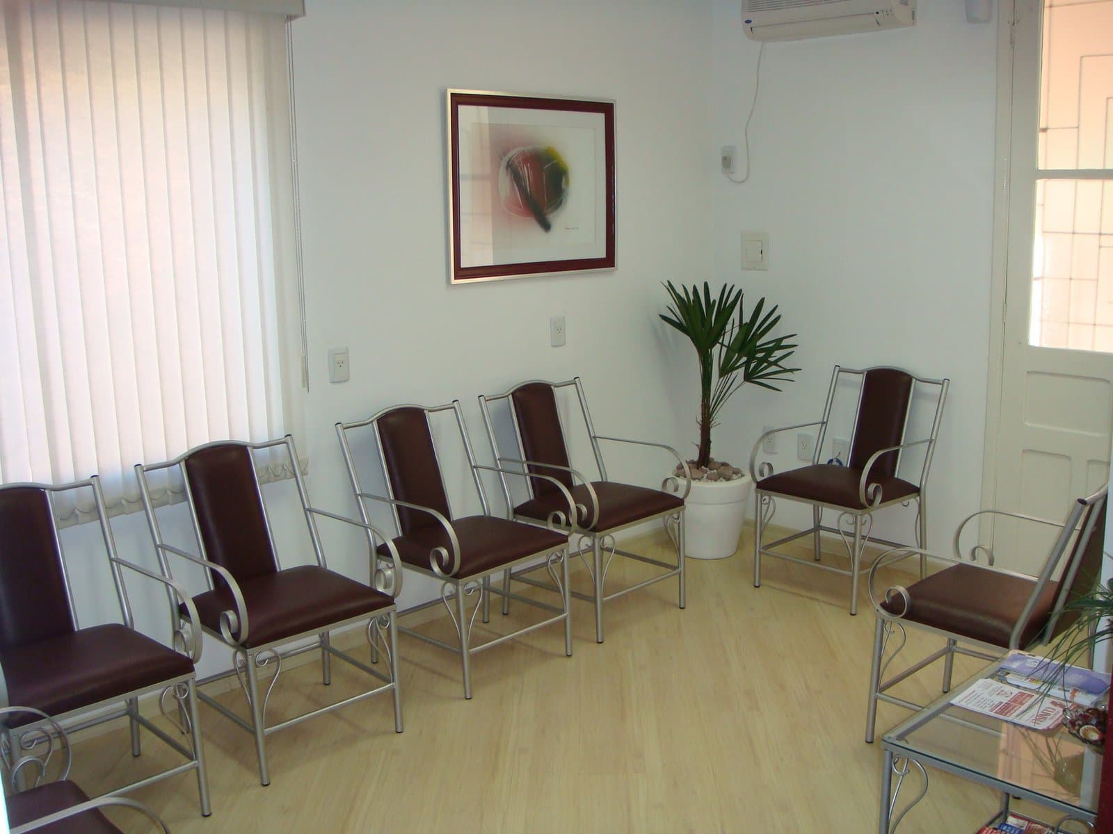 Sala de espera para coleta