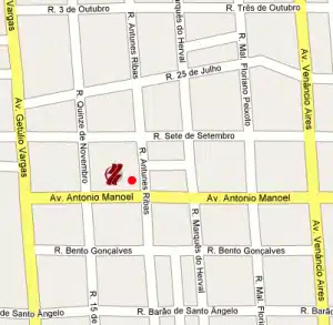 localização laboratório clinisul santo ângelo